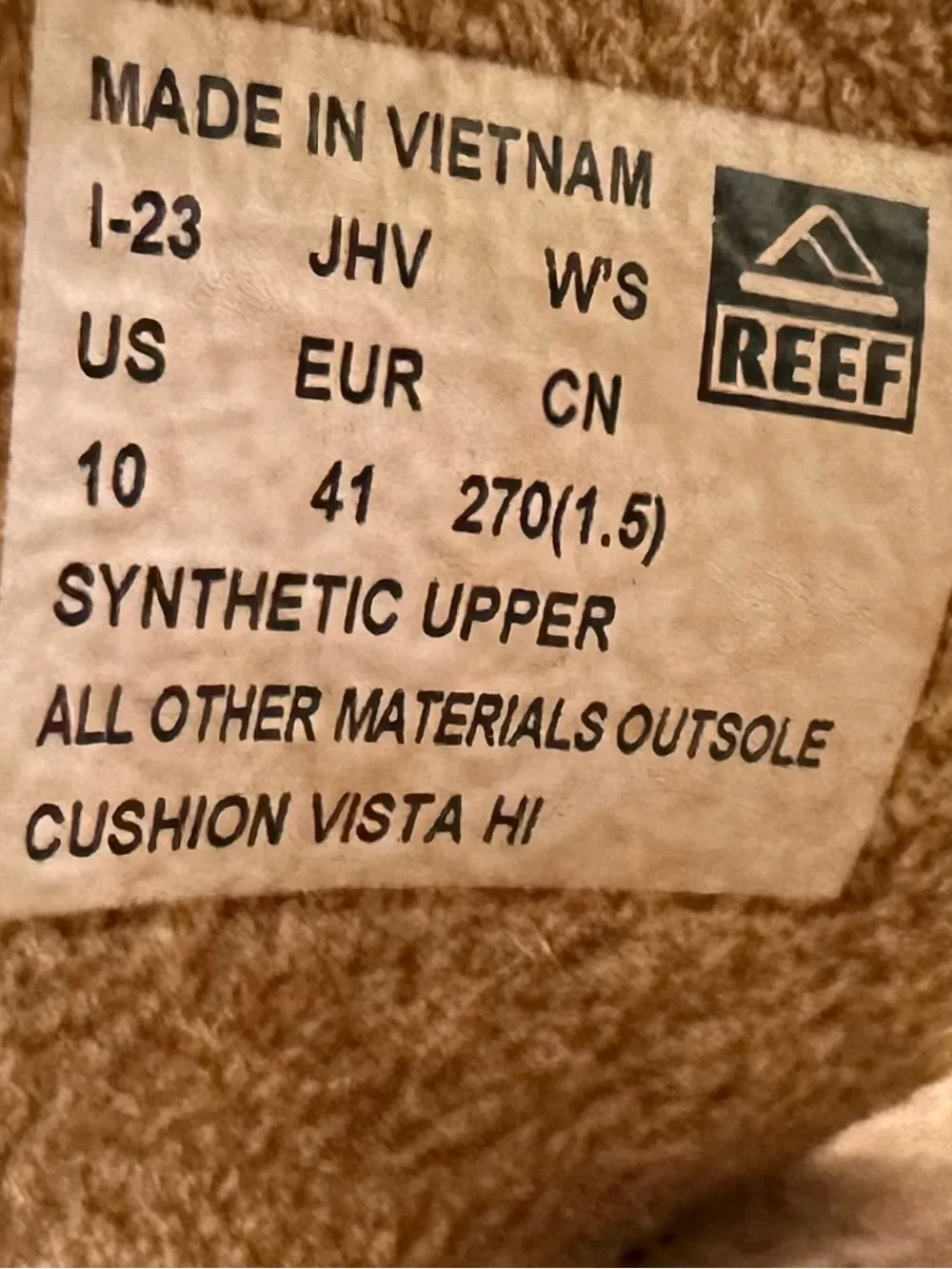Reef Cushion Vista Hi Womens Platform Fashion Sandal Natural Braid Size 10